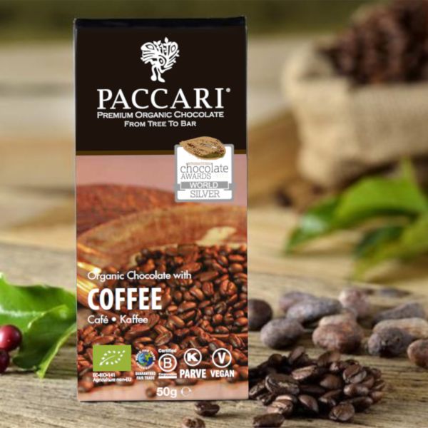 PACCARI Bio Schokolade Kaffee 50g